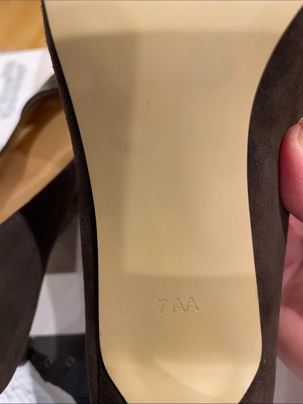 NWOT Talbots Dark Brown Pointed-Toe Genuine Leather & Suede Pumps